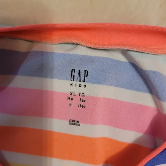 GAP Kids Striped Multicolor Rashguard - Picture 2 of 3